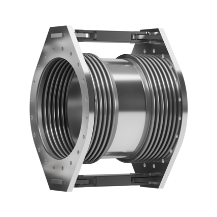 Double Hinged expansion joint with flanges.