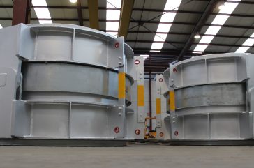 Titanium Double Hinged and large size Hinged Expansion Joints for the world’s leading steel and mining company