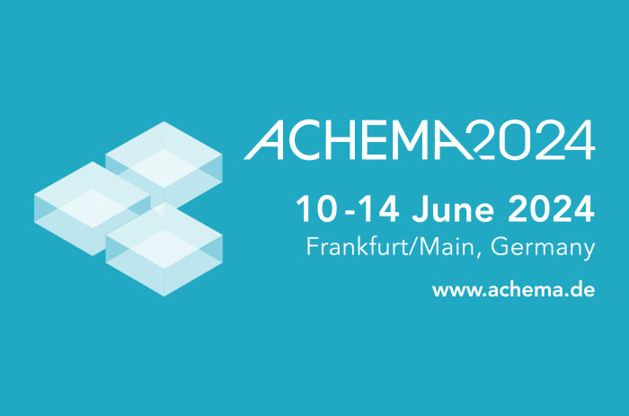 Visit us at ACHEMA 2024! 10-14 June - Frankfurt am Main, Germany