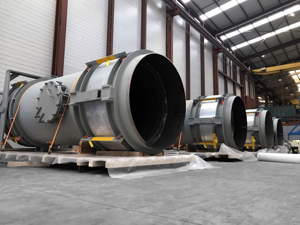 Large size Double Gimbal, Double Hinged and Universal Tied Expansion Joints for Iron and Steel plant in Southern Europe